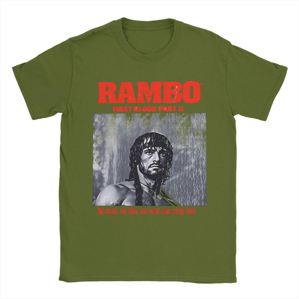 Rambo First Blood John In Ravine I Didnt Do Anything Cotton TShirt For Mens  Leisure Tee Shirt Oversize Casual Clothing