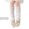 Children's Lightweight Socks Cover Leg Warmer with Ruffled Edges Macaron Color for Girls Spring Summer Wear
