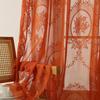 French Pastoral Semi-Shade Lace Gauze Curtain for Bedroom, Living Room, Bay, and Balcony Windows