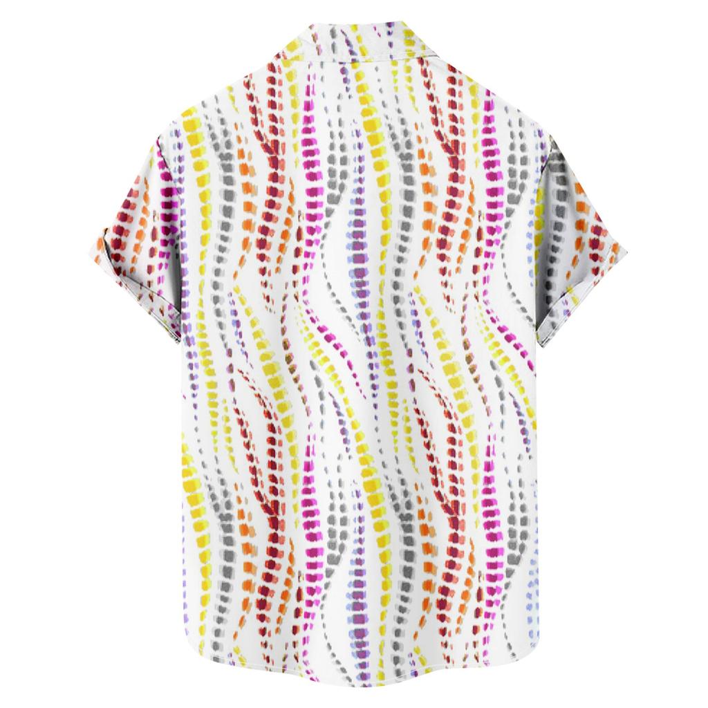 Hawaiian Shirt For Men, Men's Vintage Button Down Bowling Shirts Short Sleeve Summer Beach Shirt