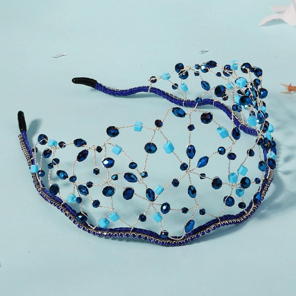 Handmade Sparkling Rhinestone Tiara Elegant Headbands Bride Hair Bands  Birthday