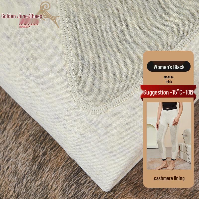 

Женские брюки из кашемировой шерсти с высокой посадкой - Теплый, утолщенный базовый слой для осени и зимы, подходят для женщин среднего и пожилого возраста. 3XL