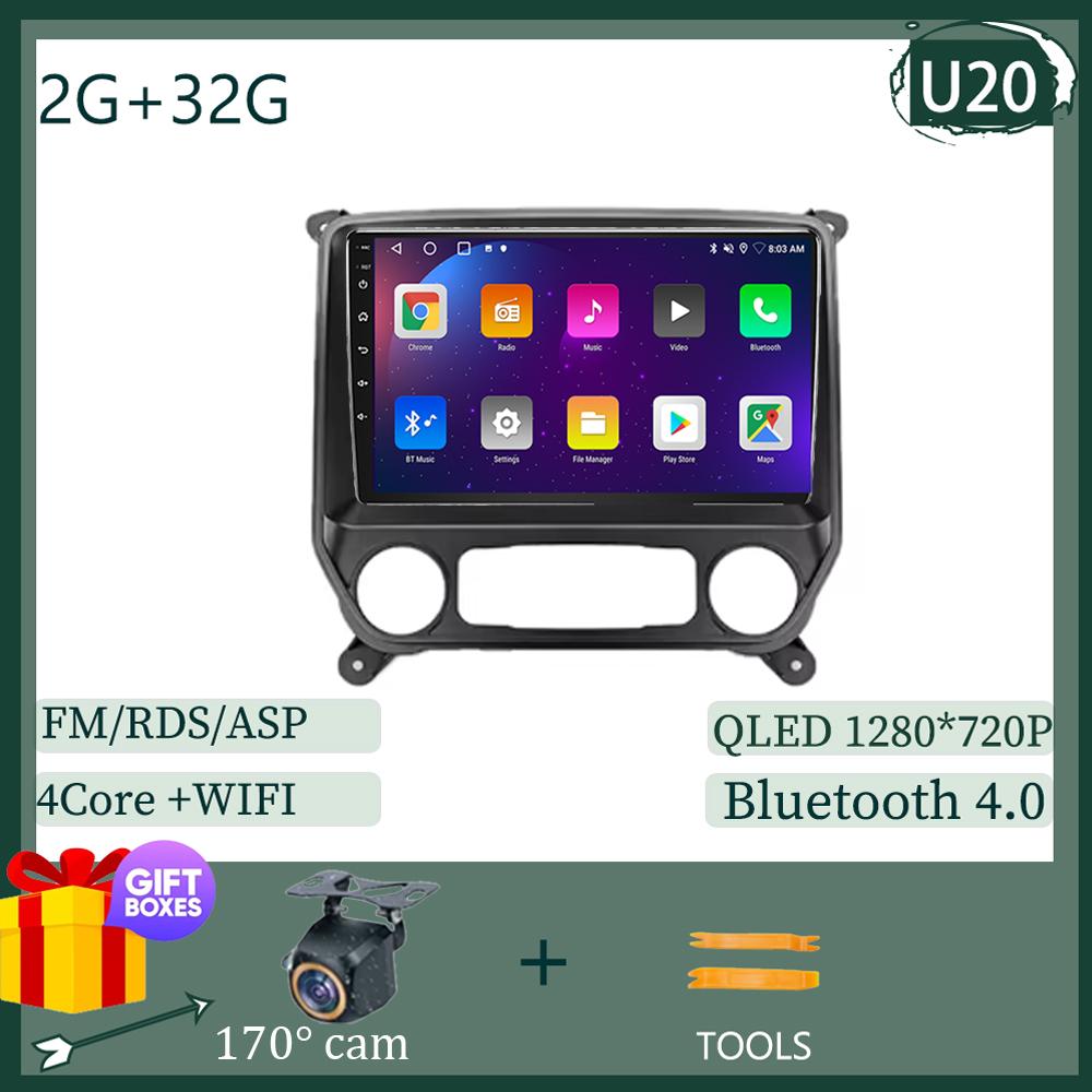 

Для Chevrolet Silverado 3 GMTK2 2014-2018 Android навигация GPS автомагнитола экран автомобильное радио аудио HDR камера WIFI QLED 5G стерео