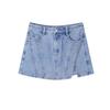 LEDIN Women's Slit Hem Denim Skort