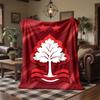 Nottingham Forest Theme Fleece Blanket Cozy Soft Plush Blanket For Bedroom Couch Travel