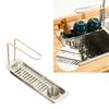 Multifunctional Over The Sink Storage Rack Stainless Steel Adjustable Shelf for Mess Release Kitchen Space