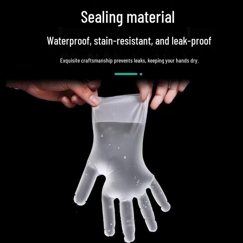 ZISIZ Disposable TPE Plastic Gloves