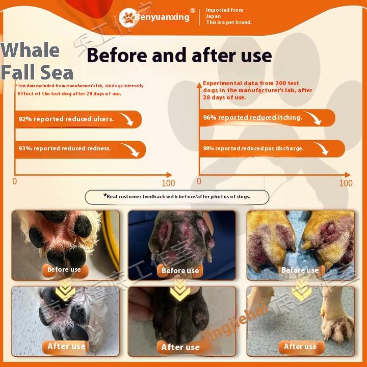 Special Spray for Dog Intertoe Inflammation Imported from Japan Treats Pet Toe Inflammation, Foot Redness, Swelling, Infection and Swelling
