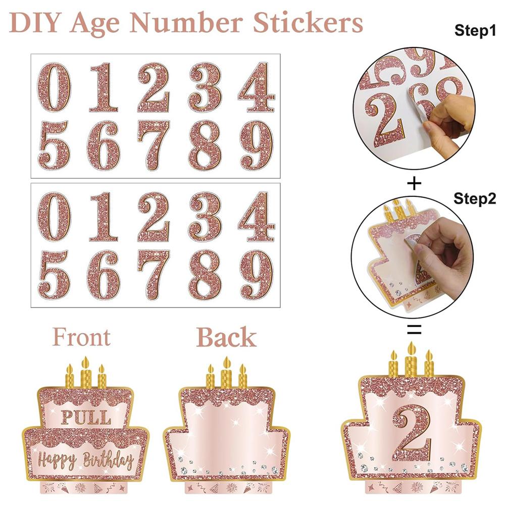 Money Box for Cash Pull  Happy Birthday Money Gift Box with Pull Out Card Surprise Box DIY Set for Women Men