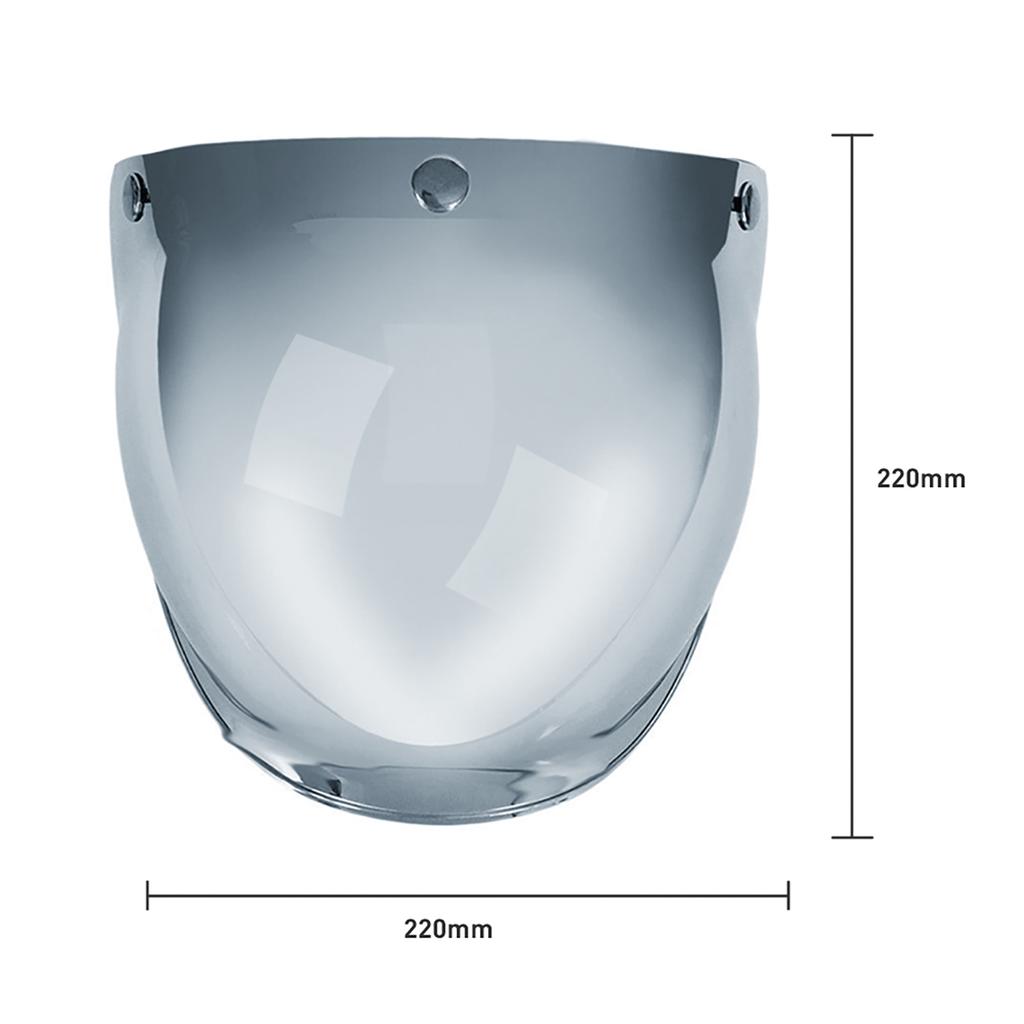 3 Snap Bubble Wind Visor For Biltwell Gringo&Bonanza Motorcycle Helmet