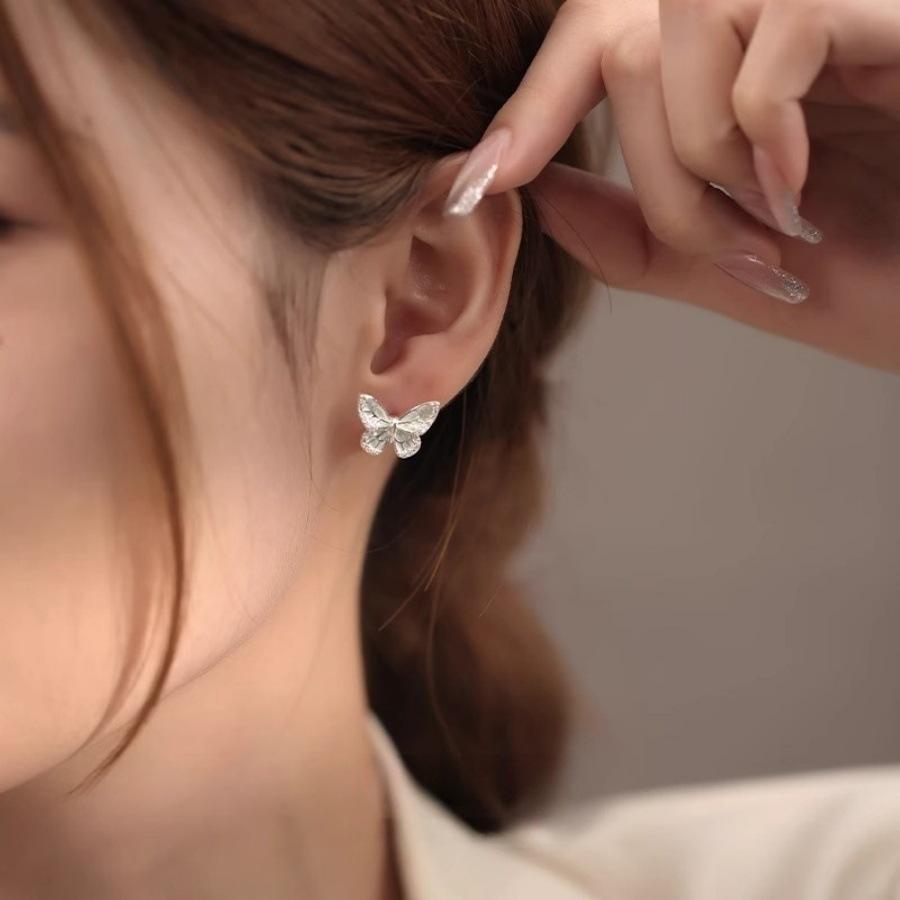 2025 PinkDaily Mint Mambo Spring Green Butterfly Stud Earrings Sweet Earrings Earrings Women