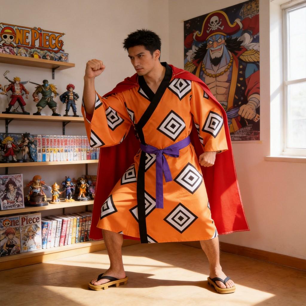 One Piece Jinbe Cosplay Costume For Halloween Party And Anime Role Play