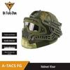 Capacete Tático Biture FAST PJ com Máscara Integrada