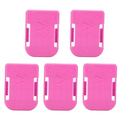 5Pcs Dual Using 18V Tool Battery Storage Holder Slot Battery Mounts for MakitaBosch
