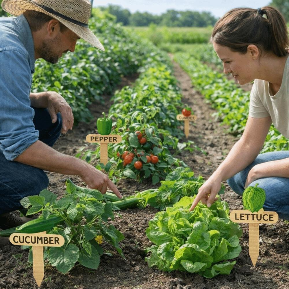 15PCS Reusable Plant Markers T-Type Vegetable Name Tag Insert Type Plant Sign  Garden Use