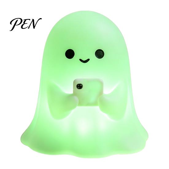 Small Flat Surface Decor Halloween Ghost Figurine, 3D Printed Cute Rock Statue, Mini Sculpture Funny Coffee Table Centerpieces Shelf Mantel Ornaments