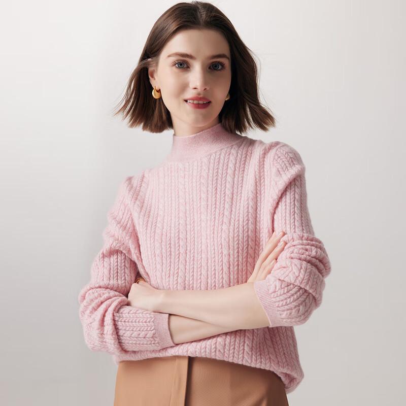 Paro Women's 100% Cashmere Semi-High Collar Sweater