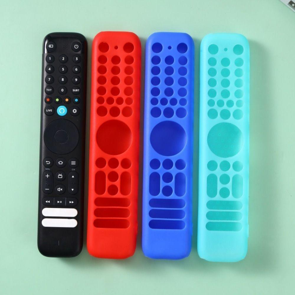 High Quality Silicone Protective Case with Lanyard Protector Remote Controller Cover Shockproof Soft Shell for TCL RC716/RC833