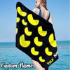 Custom Name Pac Game Beach Towel - Soft, Ultra-Absorbent Microfiber, Lightweight, Perfect for Beach, Parties, Travel, Camping