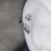 1pair Stainless Steel Silver Color Wing Ear Bone Nail for Women New Fashion Zircon Earrings Accessories Fashion Jewelry