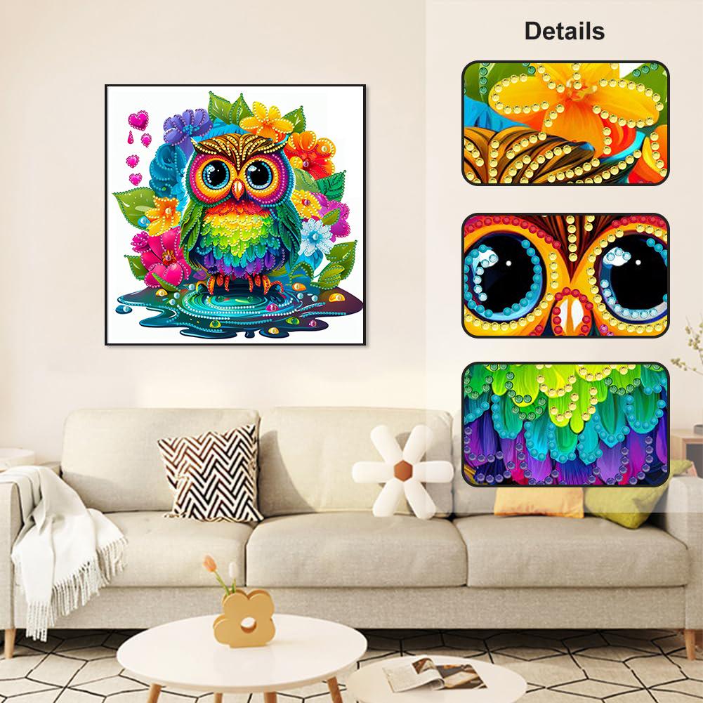 5D DIY Rhinestone Diamond Painting Kit: Cartoon Animal Stickers for Kids