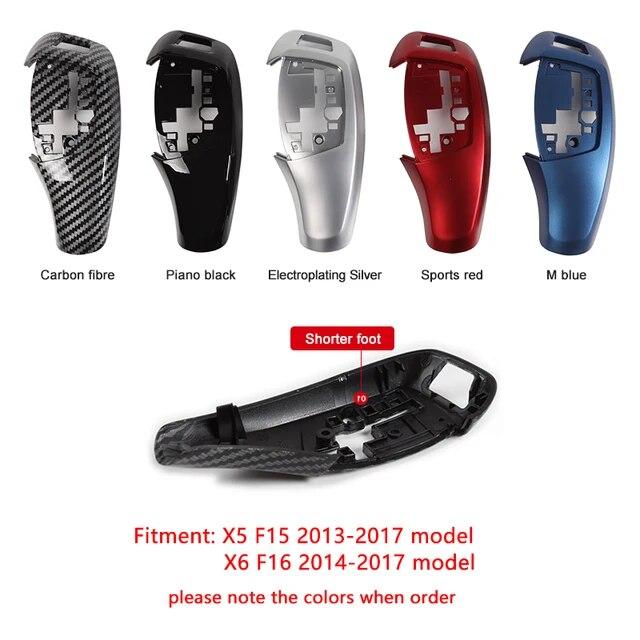Replacement Gear Shift Cover For BMW F30 F31 F32 F10 3 5 7 Series Shifter Gear Knob Lever Panel Head Cover Sticker