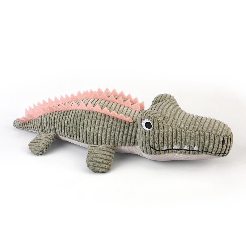 Realistic Crocodile Plush Pet Toys Squeaky Chew Toy for Puppies Boredom Grinding Teeth Interactive Dog Supplies