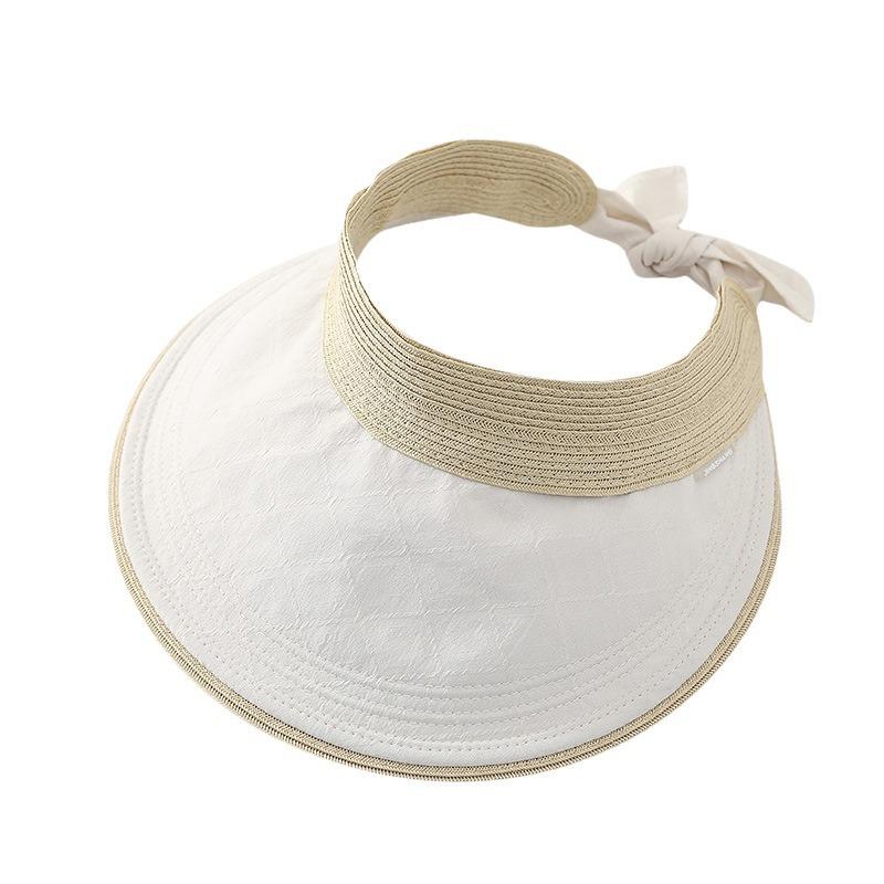 Sunscreen empty top hat women's UV protection outdoor yang summer sun hat wholesale 2025 new big eaves hat