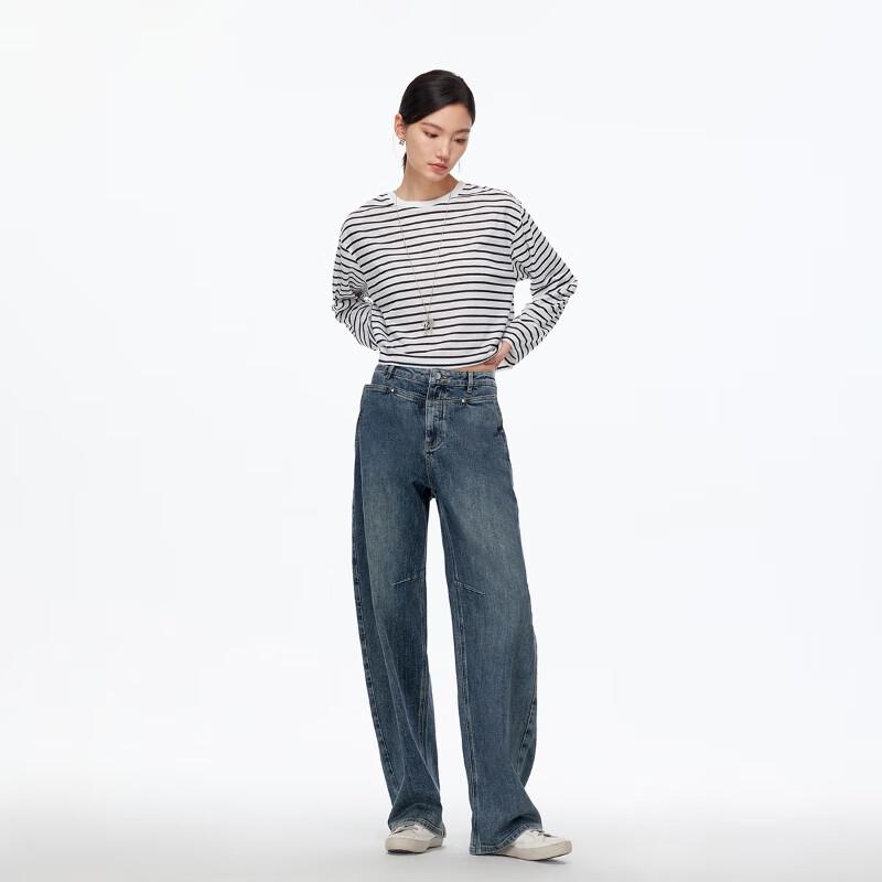 

VEROMODA 2025 A/W Women s High-Waist Curved Leg Jeans L