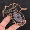 Charoite Necklace Copper Wire Wrapped Adjustable Chain Necklace Gemstone Necklace Copper Wire Wrap Jewelry Handmade Necklace Gifts For Women