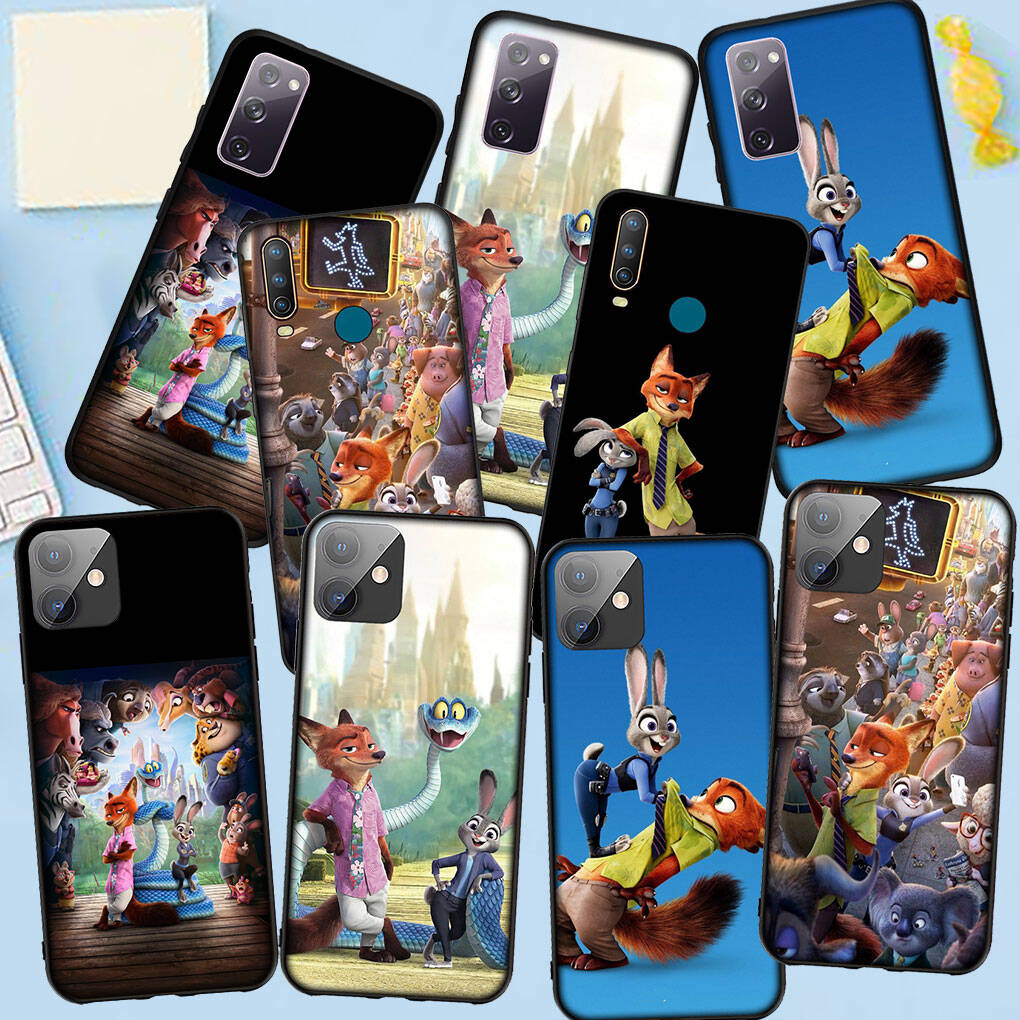 Phone Case for iPhone 17 16 15 Plus Huawei P30 P20 Lite Redmi Note 14 12 11 13 Pro Max OPPO A60 A80 A40 A18 A38 Anime Judy Zootopia Garys Nick 2 Cover