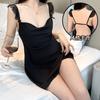 Beautiful Yarn New Suspender Nightgown Sexy Backless Home Pajamas Deep V French Pajamas Pure Desire Home Pajamas Women