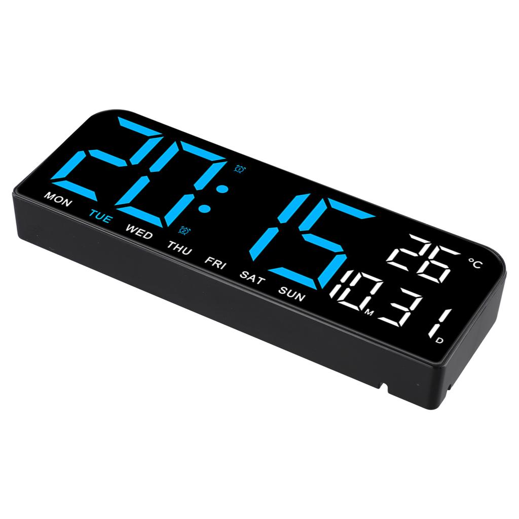 For Cooking For Exercise Digital Wall Clock Automatic Brightness Dimmer Date And Week Display Dual Alarm Function