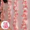 Cherry Blossom String Light 2M 20LED Garland Artificial Flower Garland Vines Fairy Lights For Bedroom Wedding Party Decoration