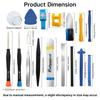 Professional 37 In 1 Phone Repair Tool Kit Box Set Screwdrivers Pry Bar Suction Cup Spudger Tweezers for iPhone Tablet Laptop PC