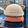 Solid Color Melon Skin Hat Cotton Beanie Hat Unisex Landlord Hat  Outdoor