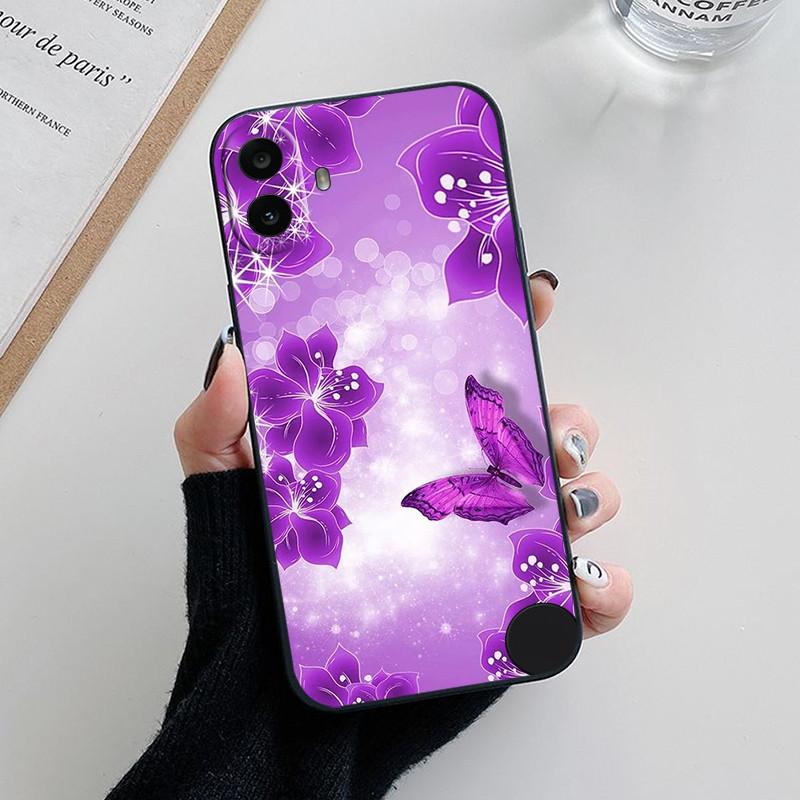 

Чехол для Nothing CMF Phone 1 Милый Модный Панда Цветок Силиконовый Мягкий Тонкий Чехол-Бампер Для Nothing CMF Phone1 Nothing CMF Phone 1