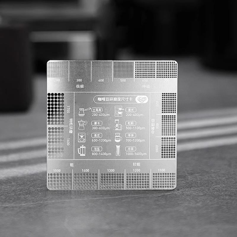 Coffee Grind Reference Card Grinding Size Chart For Precise Brewing And Enhances Flavor for Home Kitchens And Cafes