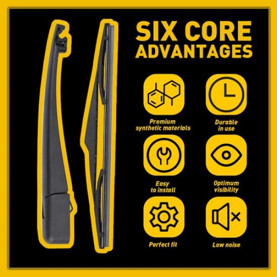 For 2012-14 Chevrolet Captiva Sport Rear Windshield Back Wiper Arm Blade Set EOA