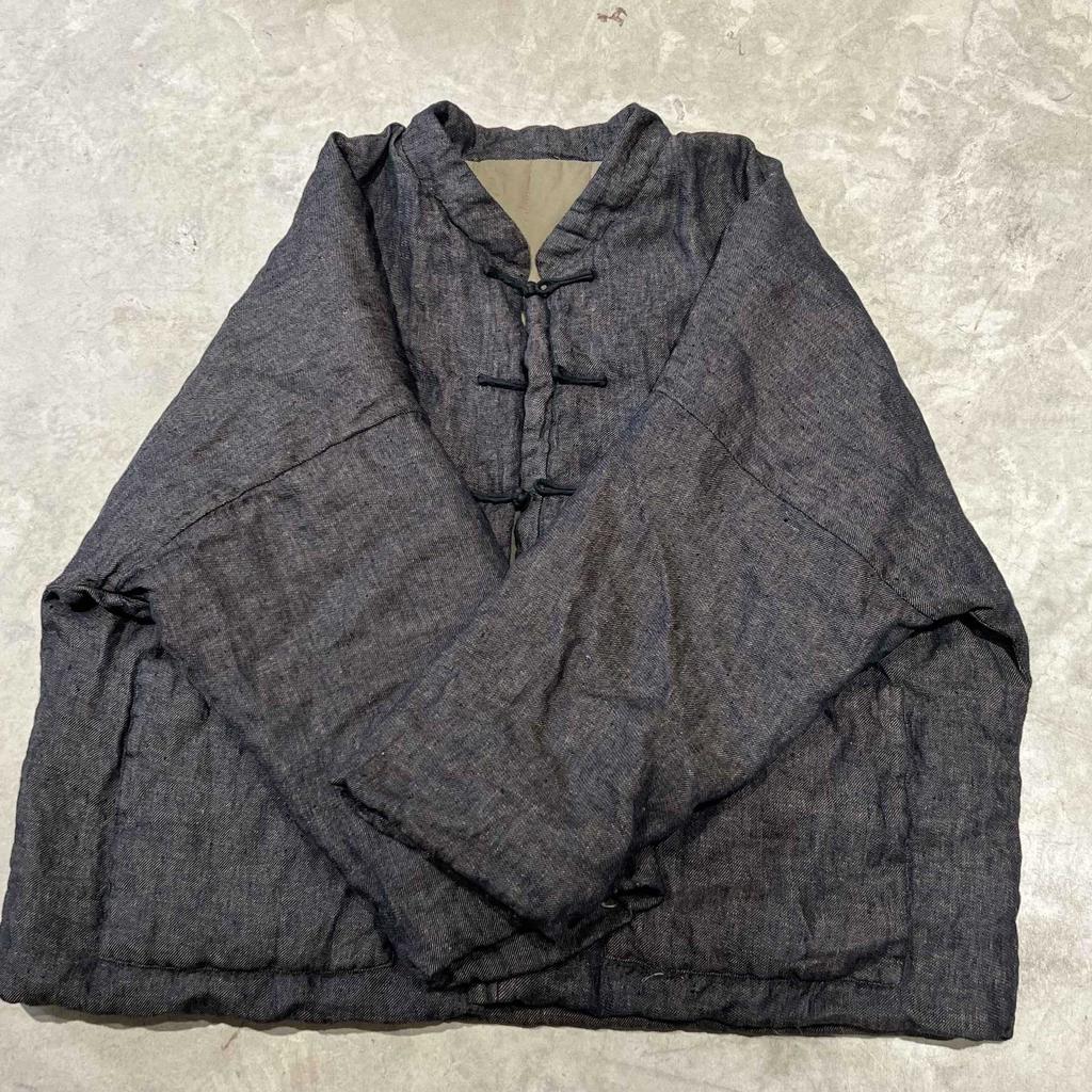 Johnature Women Vintage Winter Button Stand Long Sleeve Coats Patchwork Pockets Female Coats