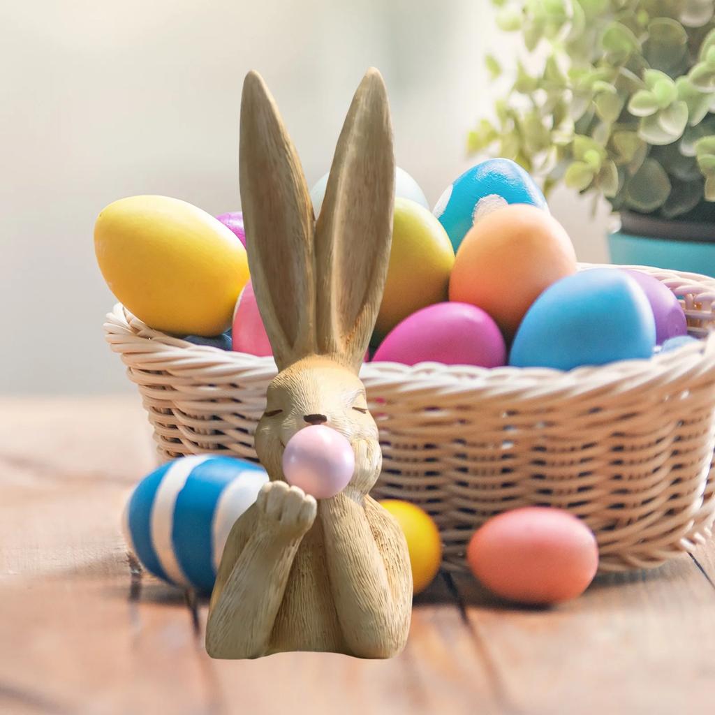 Garden Statue Decoration, Easter Bunny Decorations, Easter Decors Tabletopper Decorations For Party Home Holiday Cute Easter Day Decorations
