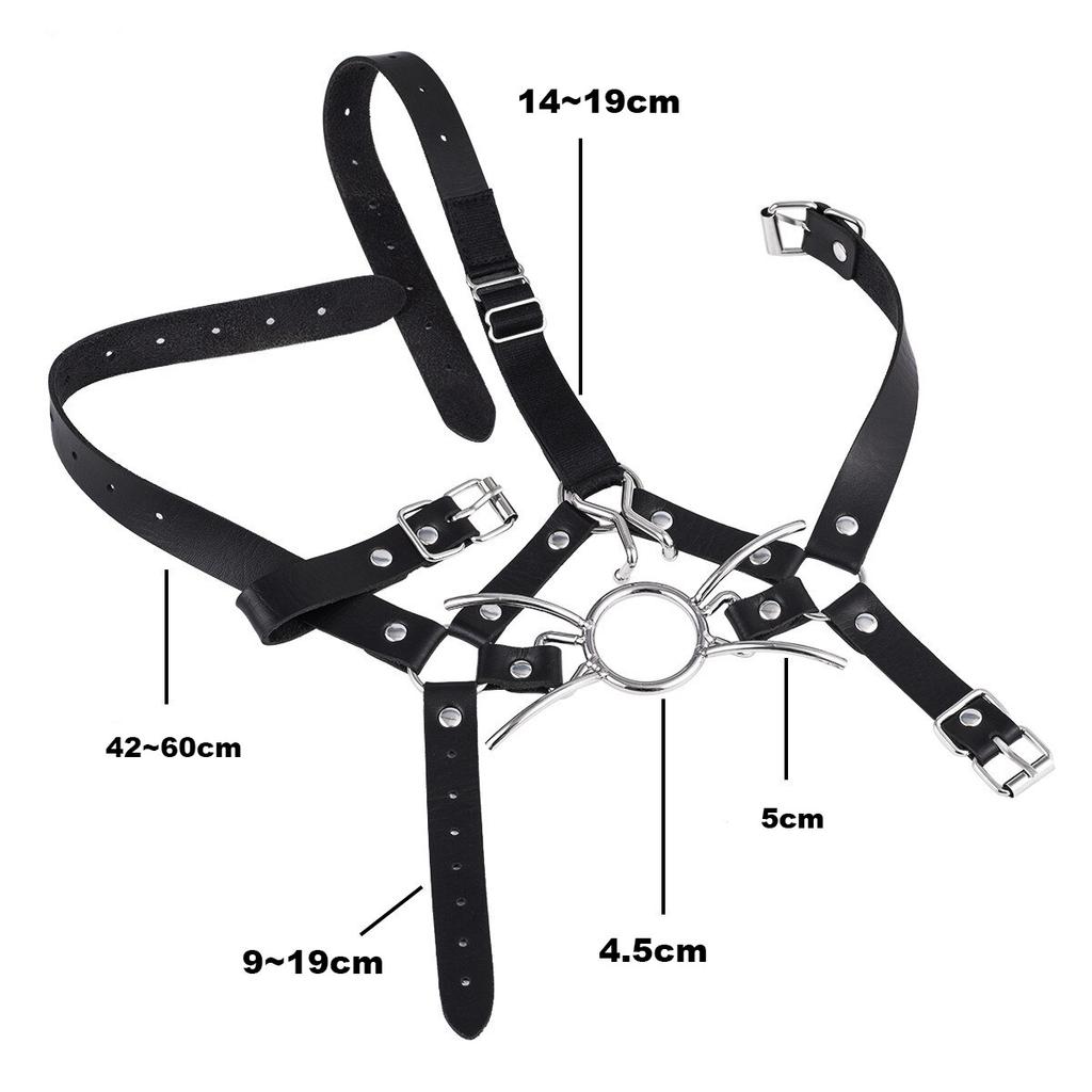 BDSM Mouth Gag Sex Adlut Toys Dog Slave Fetish Bondage Sex Games Harness Nose Clip Torture Restraints Chastity Leather