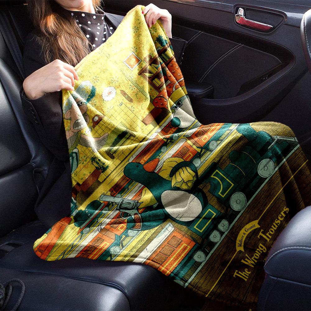 Wallace Gromit Blanket, High quality Comfortable for All Seasons, Home Decor, Warmth and Comfort
