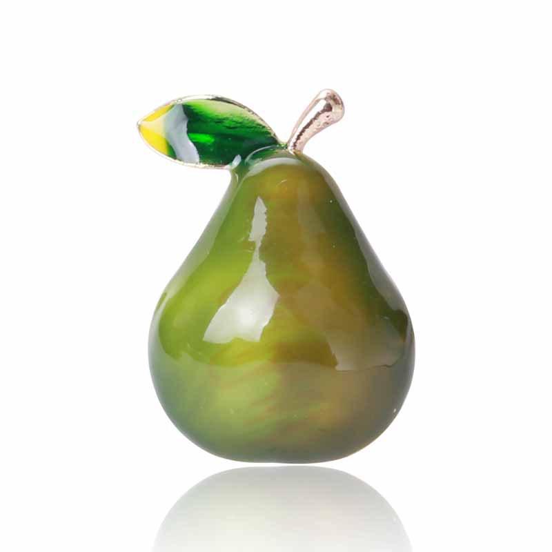 SKEDS Cute Pear Exquisite Trendy Women Brooches Pins Fashion Fruit Metal Jewelry Enamel Pin Party Clothing Badges Corsage Gift