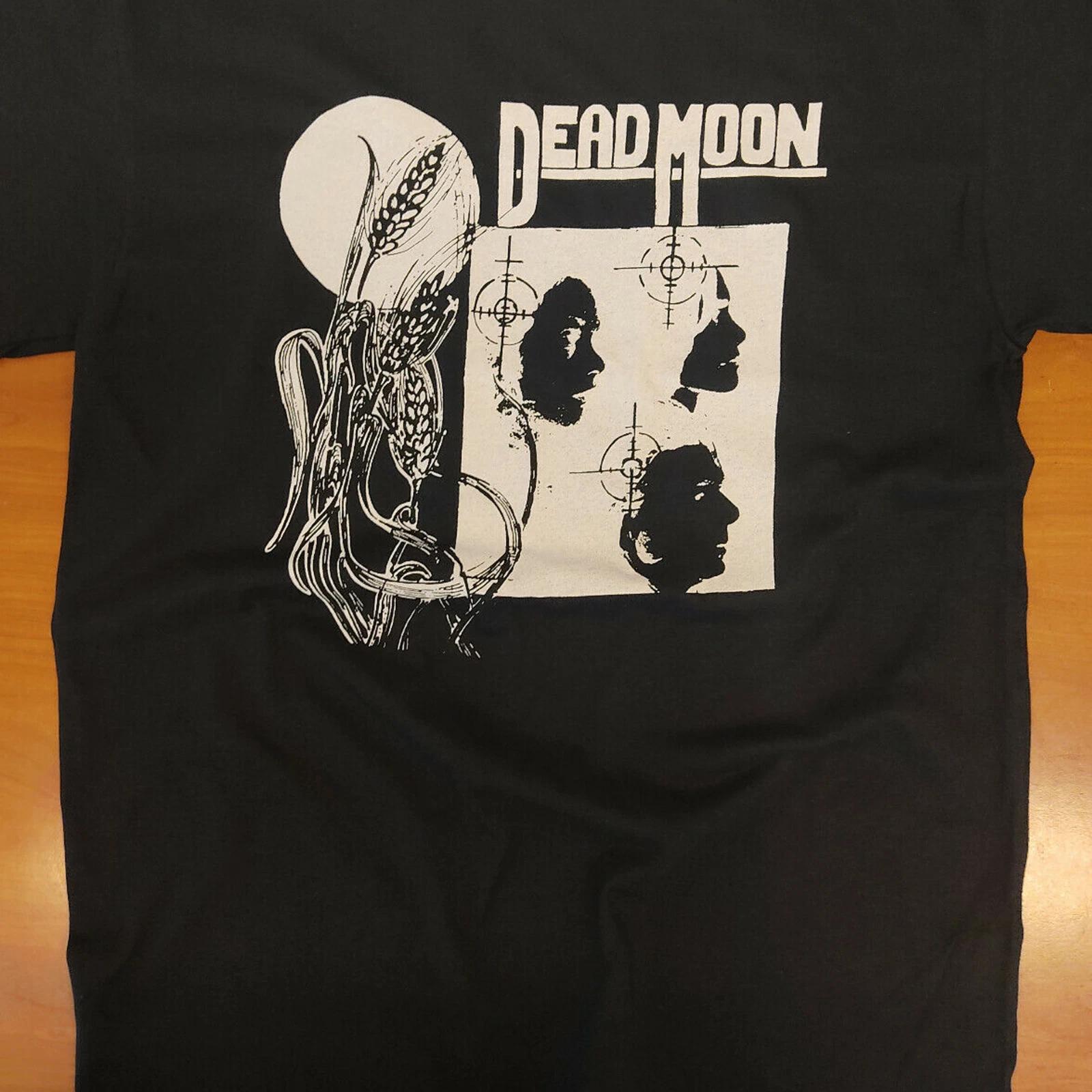 

Dead Moon band punk rock black 100% Cotton T-shirt Mens Tees Top cotton Unisex S-5Xl 12 3XL