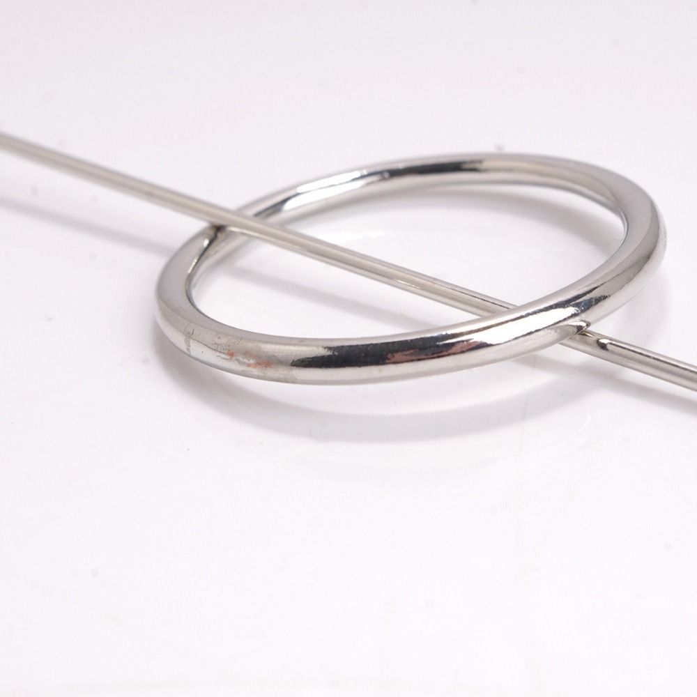 Alloy Geometric Hair Clip Japanese Style Circle Headpiece Casual Hair Accessories For Girls