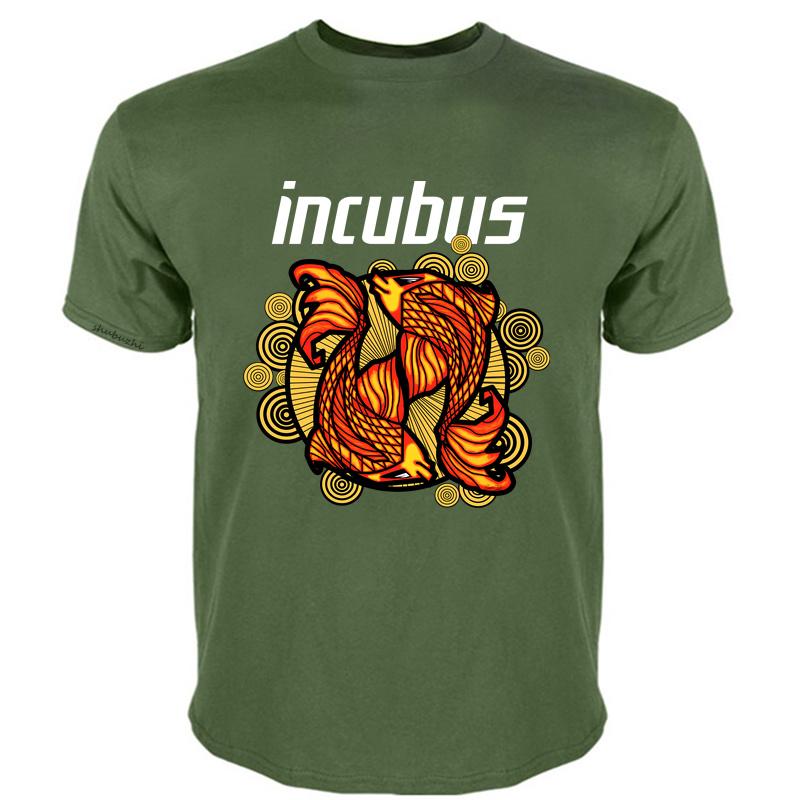 Мужская летняя футболка с забавным принтом с коротким рукавом INCUBUS Футболка Дизайн, вдохновленный туром Уличная мода Унисекс модная футболка мужской топ футболки S