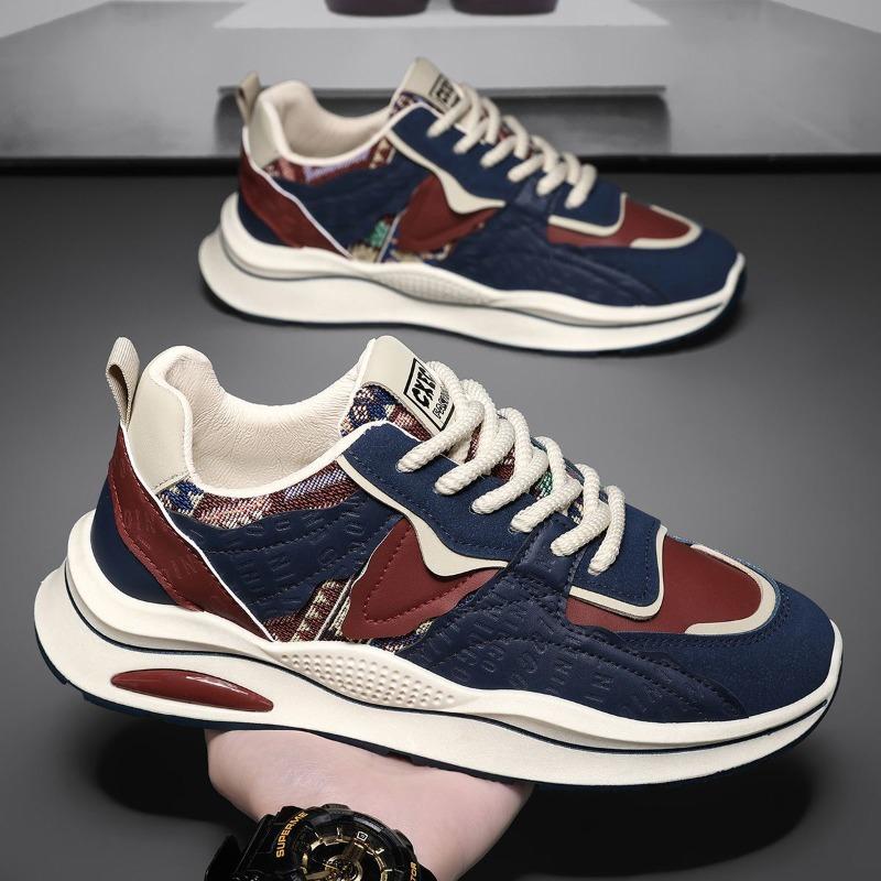 New Spring Autumn Trendy Soft Soled Sports Shoes Casual Comfortable Men's Shoes Fashion Versatile Thick Soled Men's Sneakers