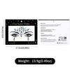 Carnival/Mardi Gras/Masquerade Cat Makeup 5sheets/set Aurora Crystal Stickers AB Colorful For Halloween Sparkling Rhinestone Design  Accessories