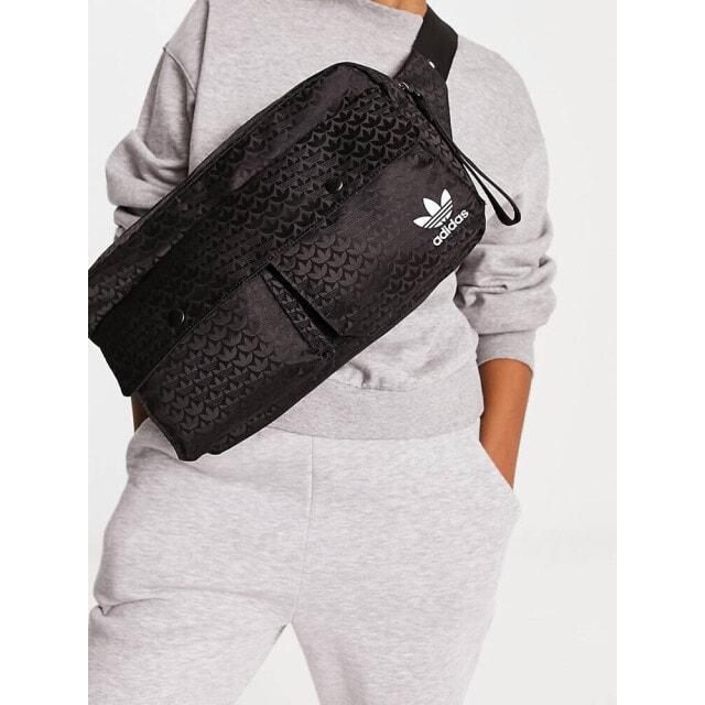

Черная сумка через плечо с трилистником adidas Originals